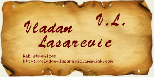 Vladan Lašarević vizit kartica